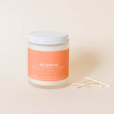 scorpio (cherry + almond + amber) - all natural organic scented candle